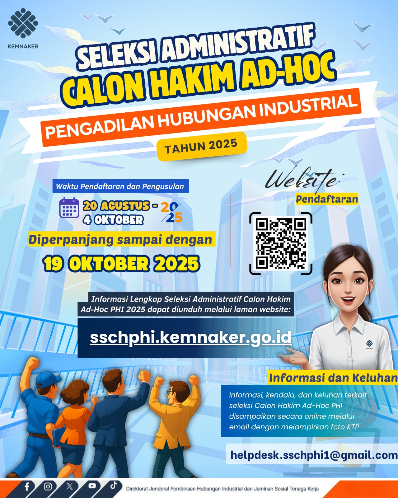 SELEKSI ADMINISTRATIF CALON HAKIM AD HOC PENGADILAN HUBUNGAN INDUSTRIAL TAHUN 2025